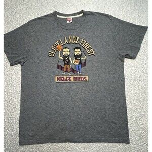 Homage Kelce Bros Cleveland Cavaliers Shirt Men XXL Gray